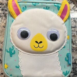 Kids Insulated llama Lunchbox & Skip Hop Unicorn Plate Bowl Fork Spoon Toddler